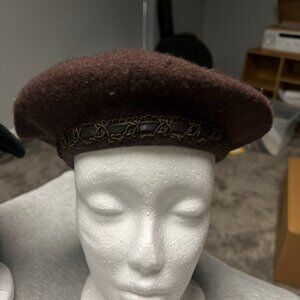 Brown Wool Beret